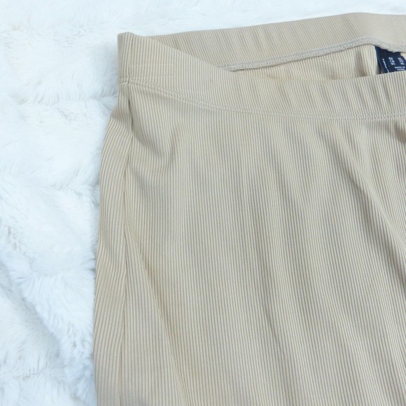 Vero Moda Lacey Rib Biker Shorts Oil Tan Biege Size XL - Picture 6 of 8